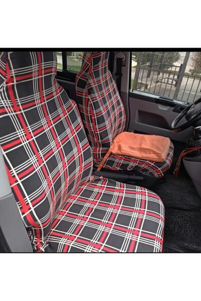 zifona Plaid Car Seat Cover Service Cover Red