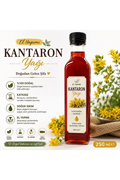 horoz köyü şifalı bitkiler KANTARON YAĞI EL YAPIMI 250ml