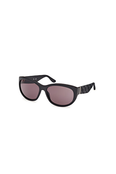 Guess Shiny Black Uv400 Injected Female Sunglasses