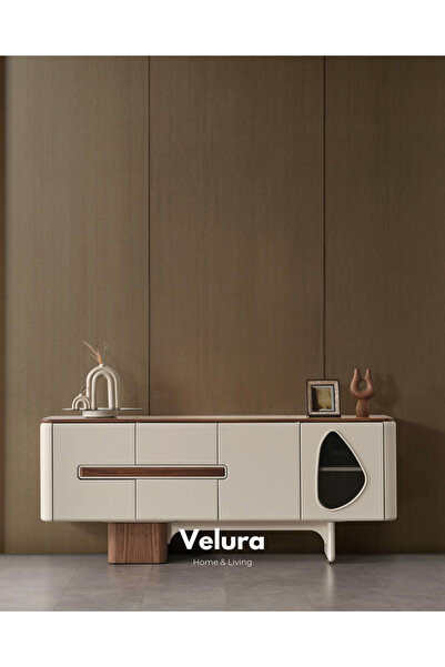 Velura Home & Living Enna Ekru Konsol - Ayna Hariç