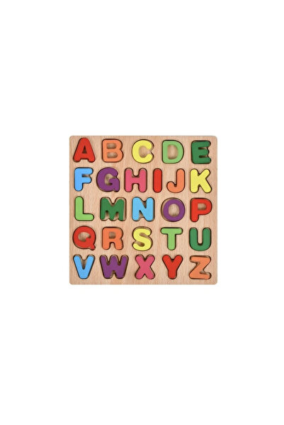 Krista Puzzle 3D cu litere mari, din lemn, 20x20 cm