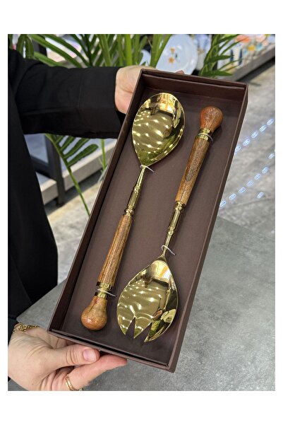 Mikasa Moor Gold Wooden Salad Serving Set P327.127128