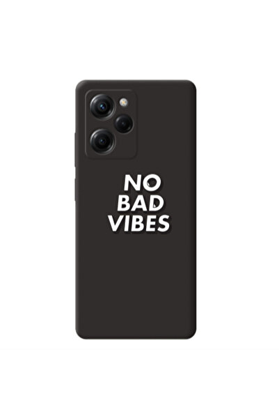 Other Xiaomi Poco X5 Pro No bad vibes Black Colored Silicone TPU Θήκη