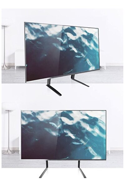 Generica Floor TV stand with adjustable table base for 32-inch to 75-inch hea...