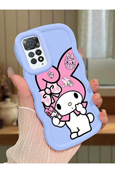 Hontinga Redmi Note 11 Pro 5G Uyumlu Kılıf kamera koruyucu Mavi Silikon Coupl...