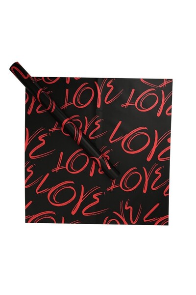 OEM Celofan pentru flori Plastic Negru 58x58 cm