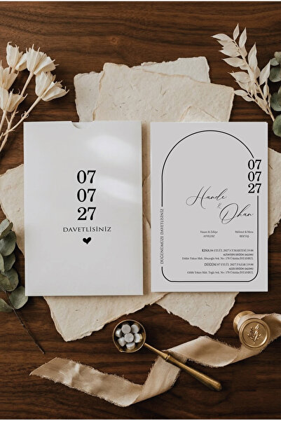 gizemli tohumlar Kampanyalı Düğün, Nişan, Nikah Davetiyesi