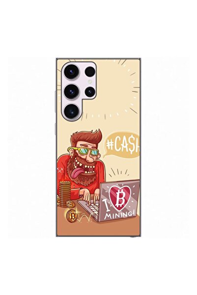 OEM Калъф, съвместим със Samsung Galaxy S23 Ultra, от силиконов гел TPU, моде...