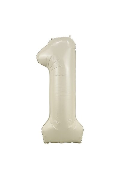 OEM Balon din folie număr, 102cm, crem