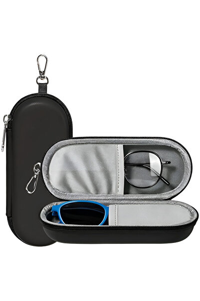 Techsuit Toc ochelari Techsuit, ETJ3, PU, 16.5 x 6.5 x 4cm, negru