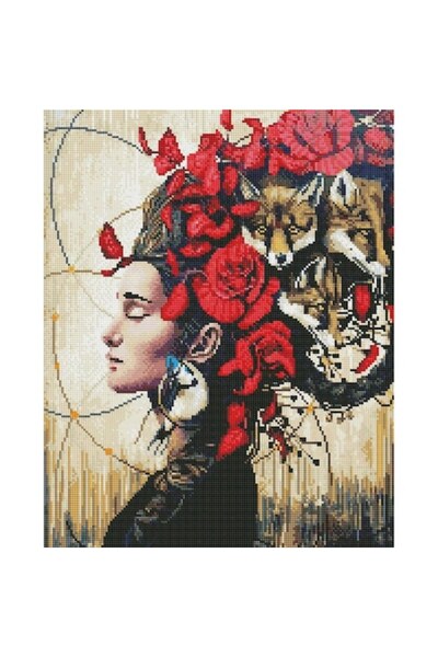 IPICASSO Kit de pictură cu diamante cu ramă, Bal mascat, 40x50 cm
