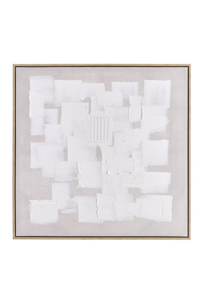 Bizzotto Tablou decorativ pictat manual pe pânză, cu textură, 82.6x4.3x82.6h