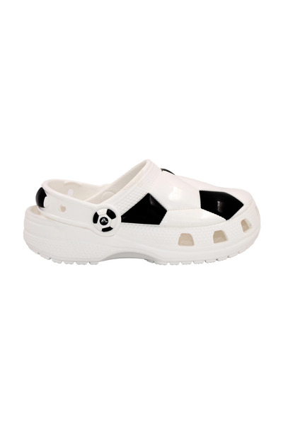 Crocs Classic Soccer Ball Clog 210157-103 Çocuk Terlik Beyaz Siyah Juststep