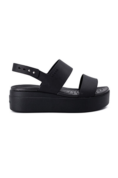 Crocs Brooklyn Low Wedge 206453-060 Women's Slippers Black Juststep
