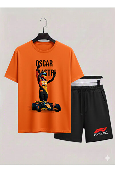 MAGORS Oscar Piastri Printed 100% Cotton Crewneck Children's T-Shirt-Shorts F...