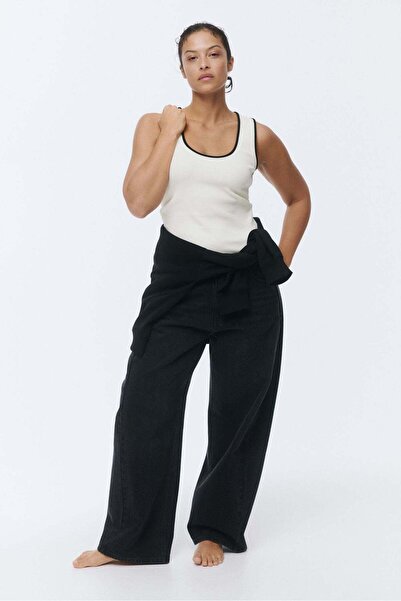 H&M Ribbed cotton vest top
