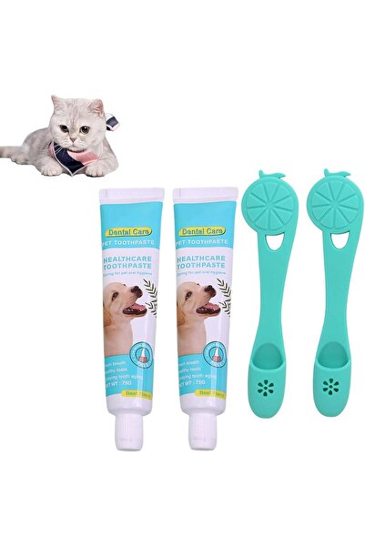 Arabest 2-Piece Dog Tooth Brushing Kit,Puppy Gum Care,Natural Beef Extract To...