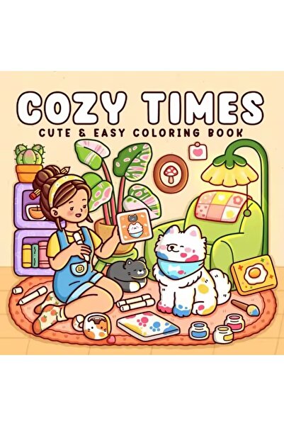 Choice Cozy Time Cute & Easy Coloring Book for Adults Cute Drawing Book Perfe...