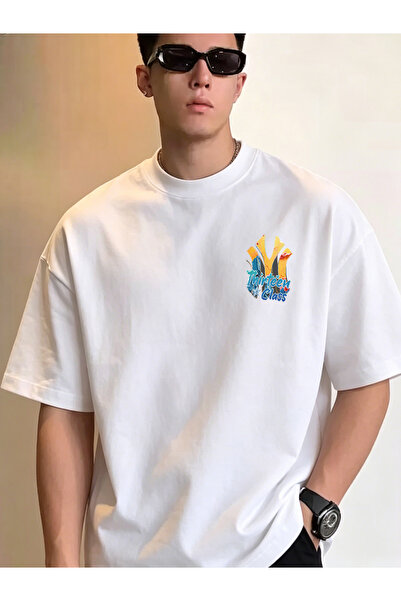 SAUDI Men and Women's 100% Cotton T-Shirt - Oversized Crew Neck Short Sleeve ...