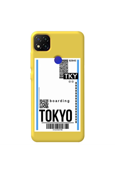 Other Xiaomi Redmi 9c Tokyo Boarding Yellow Colored Silicone TPU Θήκη