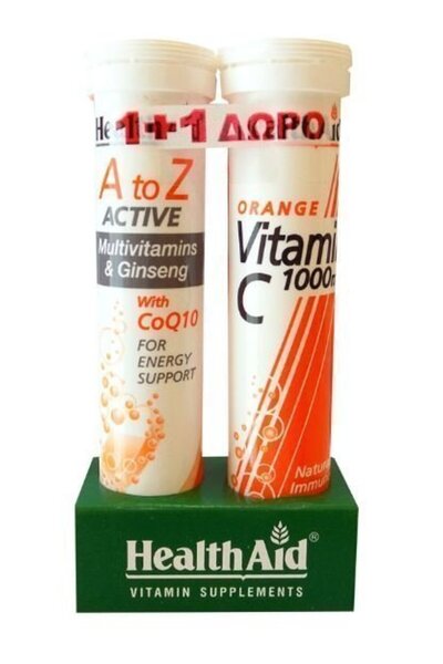 Health Aid Α έως Ω Ακτιβ Πολυβιταμίνες + Q10 20 δισκία &amp;   ΔΩΡΟ Βιταμίνη ...
