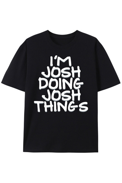 BASEPULSE تي شيرت مطبوع عليه "I Am Doing Things" - تي شيرت كاجوال بأكمام قصير...