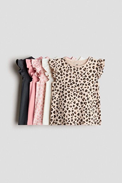 H&M 5-pack flutter-sleeved tops