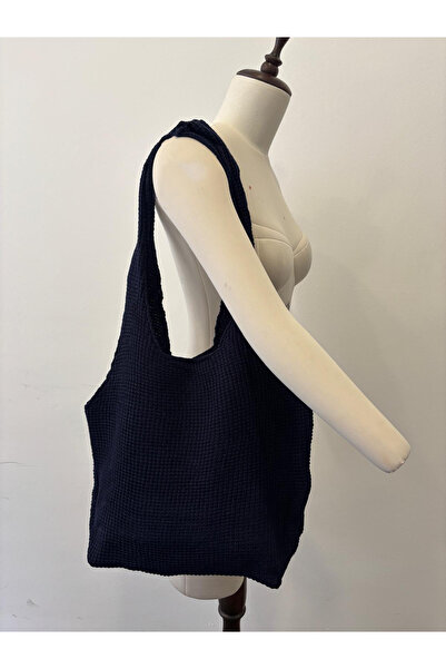 Sea Style Women's Knitwear Shoulder Bag Soft Textured Daily Tote Bag