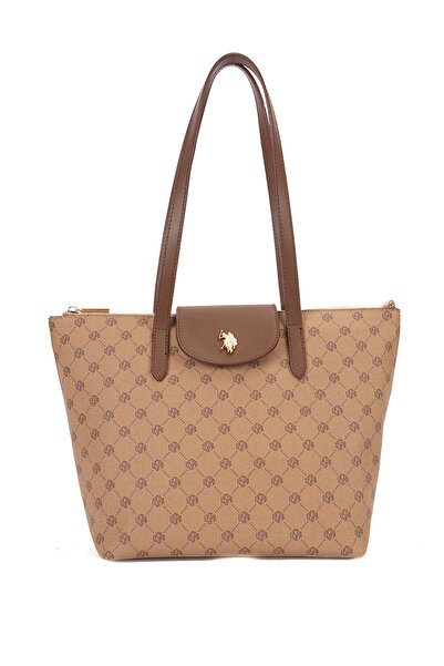 U.S. Polo Assn. K.Beige Women's Shoulder Bag Us26557