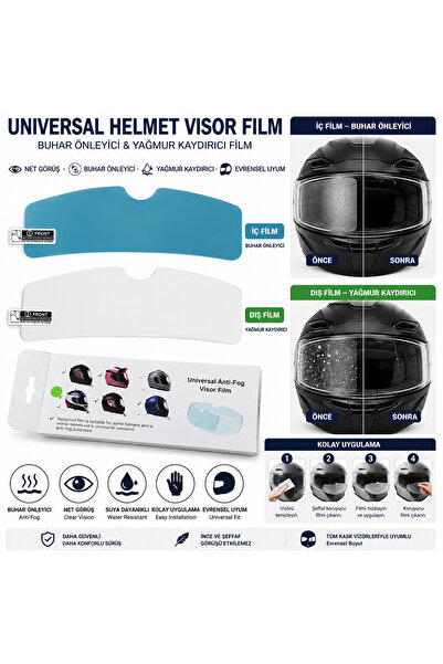 WOSEN kask BUHAR önleyici ve YAĞMUR kaydırıcı filim pinlock anti-fog filmm ikli
