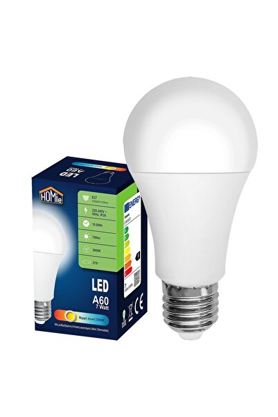 Homie Λάμπα LED A60 E27 Θερμό Λευκό 7W 108533