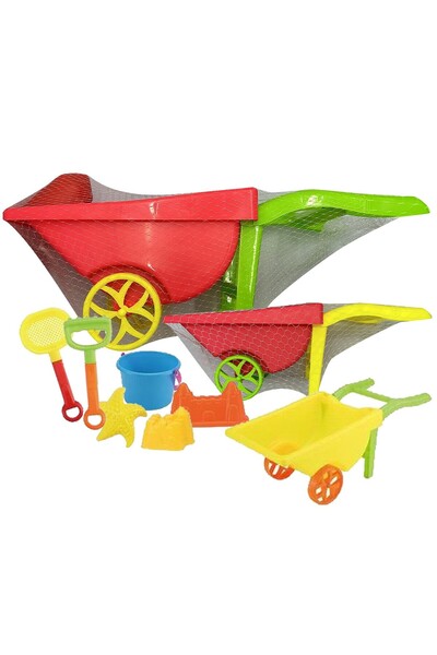 OEM Καρότσι Άμμου Χειράμαξα σετ=7τεμ 49x21x20cm SummerTiempo 622890