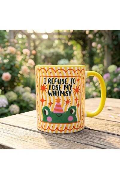 Mood Maker Design I Refuse The Lose My Whimsy Özel Tasarım Sevimli Kurbağa Re...