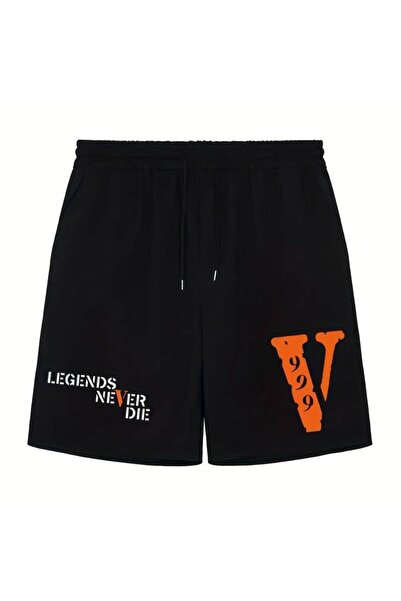 COZYWEAR Legends Never Die Printed Black Men's Shorts