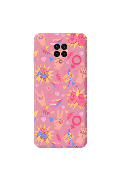 Other Xiaomi Redmi Note 9 Pro Grl Pwr 2 Pink Colored Silicone TPU Θήκη