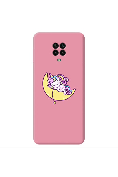 Other Xiaomi Redmi Note 9 Pro Sleeping horse Pink Colored Silicone TPU Θήκη