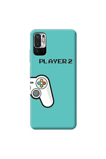Other Xiaomi Redmi Note 10 Pro 5G Player 2 Turquoise Colored Silicone TPU Θήκη