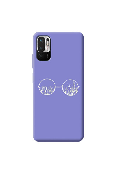 Other Xiaomi Redmi Note 10 Pro 5G Sunglasses Purple Colored Silicone TPU Θήκη