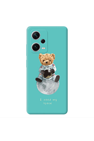 Other Xiaomi Poco X5 Bear in space Turquoise Colored Silicone TPU Θήκη