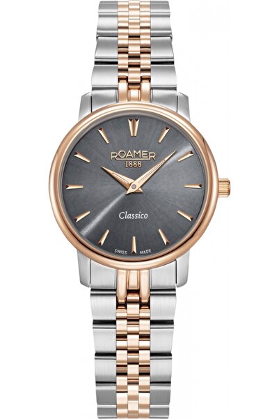 Roamer Ceas de damă 971857 49 55 50 — aur roz, clasic, pentru cupluri.