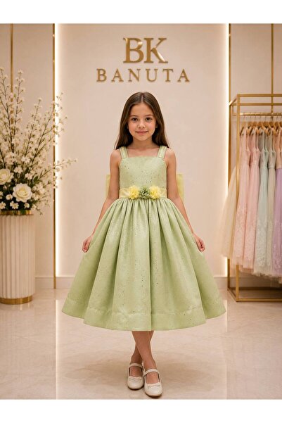 Banuta Shiny Midi Evening Dress