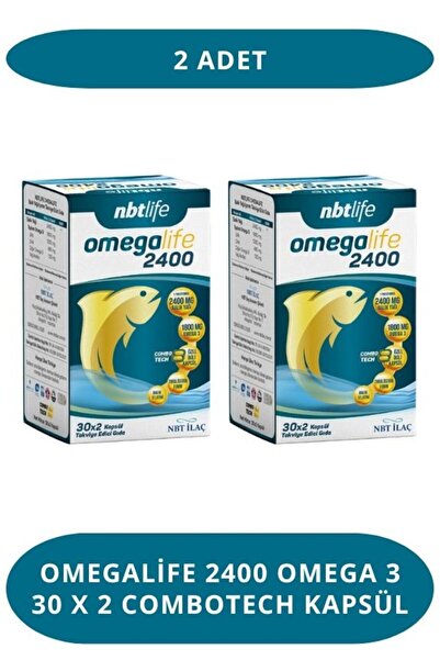 Nbt İlaç Omegalife 2400 Omega 3 30 x 2 Combotech Kapsül (2 Adet)
