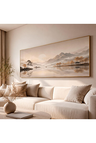 Tuba Decor Tek Parça Gerçek Ahşap Yatay Panorama