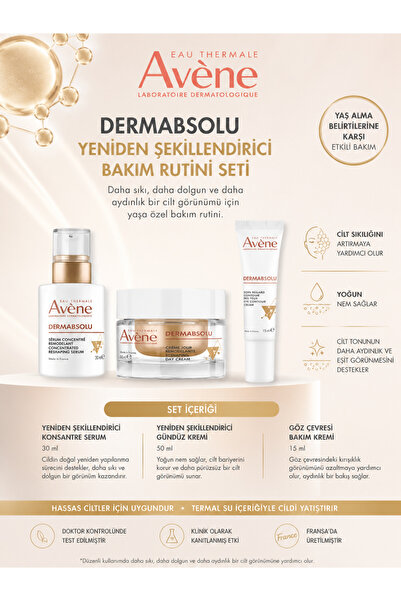 Avene Dermabsolu Yeniden Şekillendirici Bakım Rutini Seti – Sıkılaştırıcı ve ...