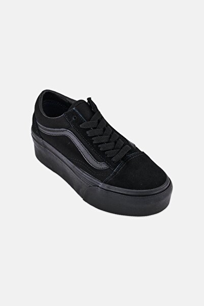 Vans Women Old Skool Lace Up Skateboarding Shoes, Black