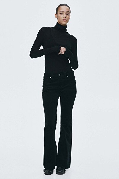 H&M Flared corduroy trousers