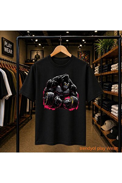 playwear Orangutan Gym majica sa printom, 100% pamuk, oversize, široka, regul...