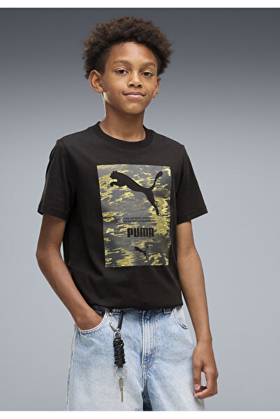 Puma Tricou sport cu imprimeu camuflaj pentru tineret