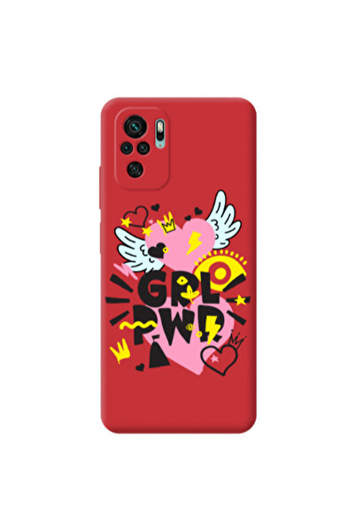 Other Xiaomi Redmi Note 10S Grl Pwr Red Colored Silicone TPU Θήκη