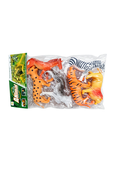 Baby Planet Wild Animal Toy Set Wild Forest Animal Figures for Kids (6Pcs) - ...